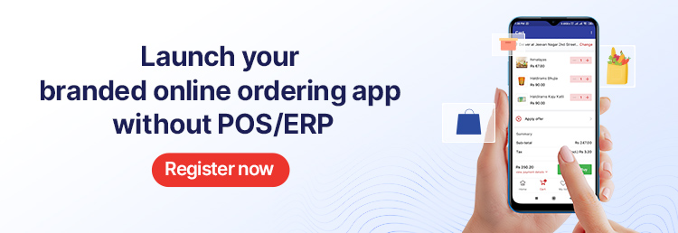 online ordering app without POS launched