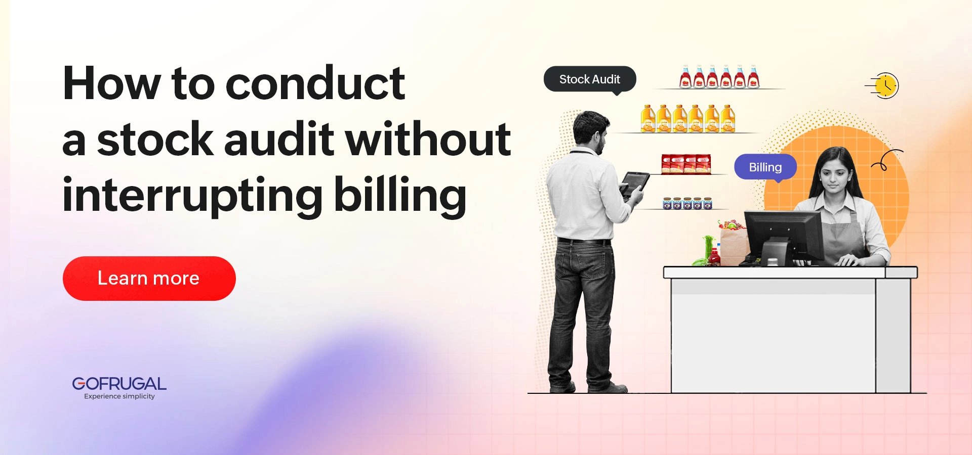 stock auditing without affecting billing
