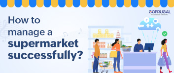 Banner image shows the picturizating of supermarket management and contains CTA which redirects the users to registration page