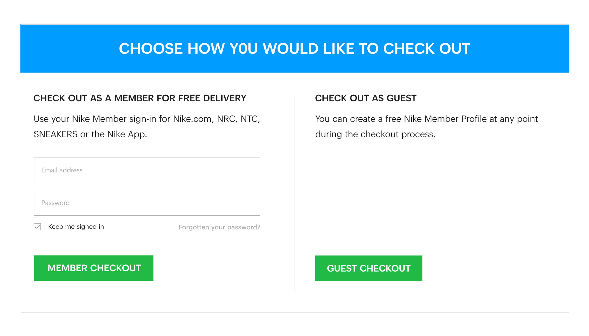 User-friendly form design to enhance your checkout experience