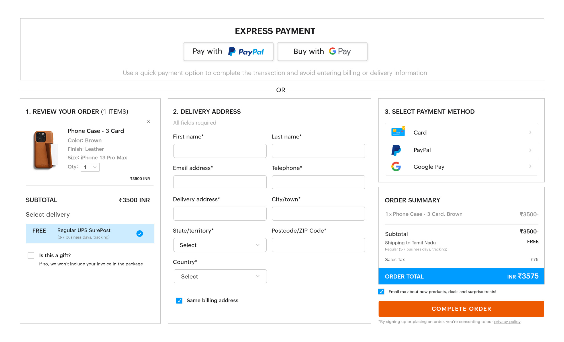 Offer multiple payment options for better ecommerce checkout optimization