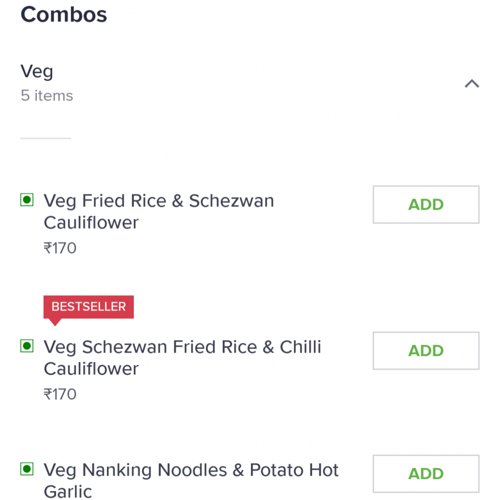 Help customers make decisions with easy combos!