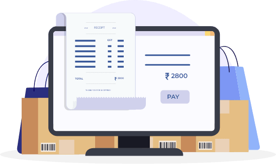 Receipt with accurate calculations showcasing automated tax slab calculation in free billing software