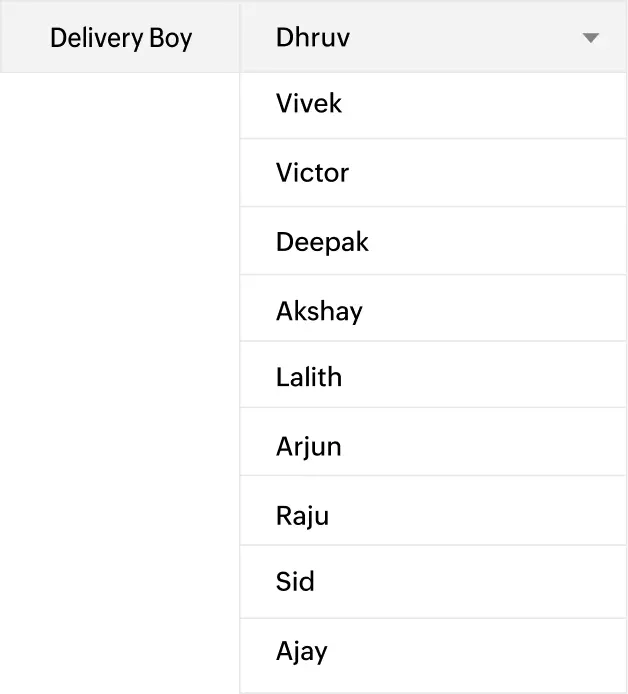 Delivery UI