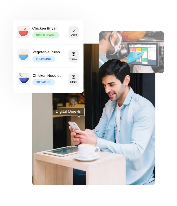 Image shows the screen of Cloud POS solution for Restaurants that helps with financial management 