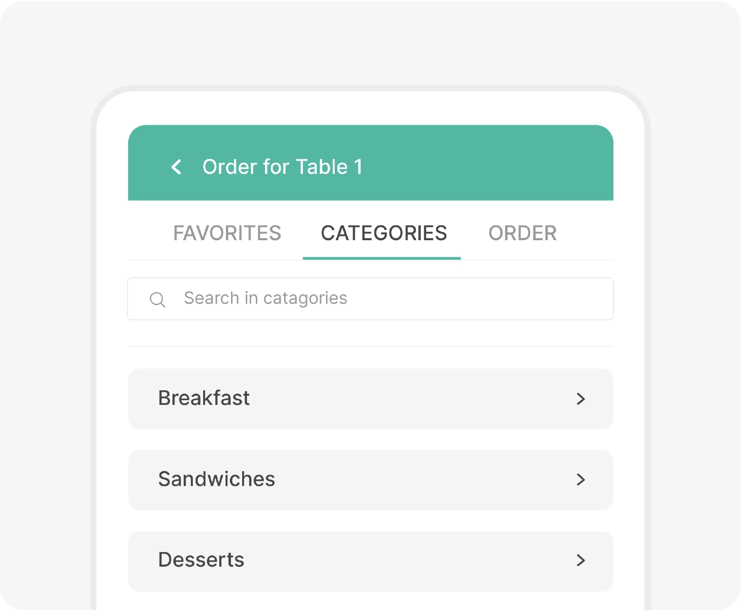 Intuitive interface with restaurant table management app