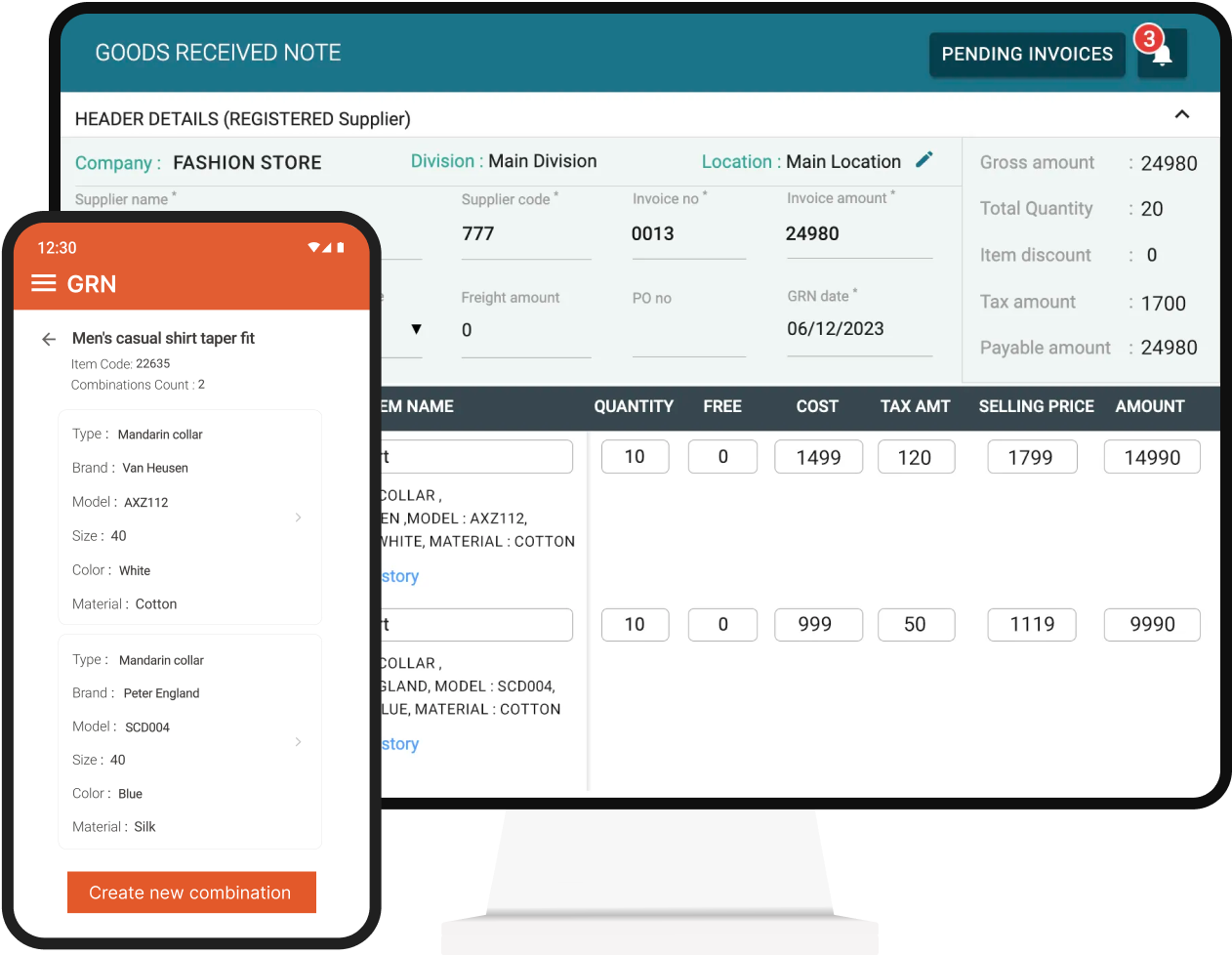 Apparel ERP software for the apparel industry - Gofrugal