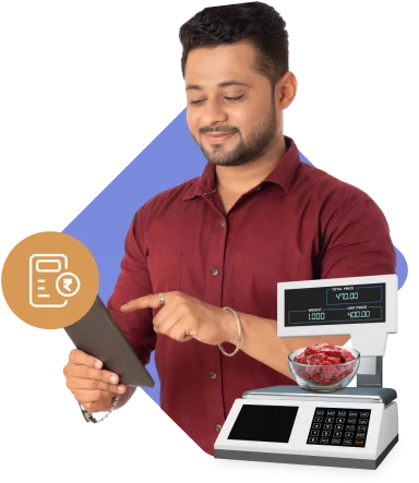 Automated price calculation by weight for butcher shops