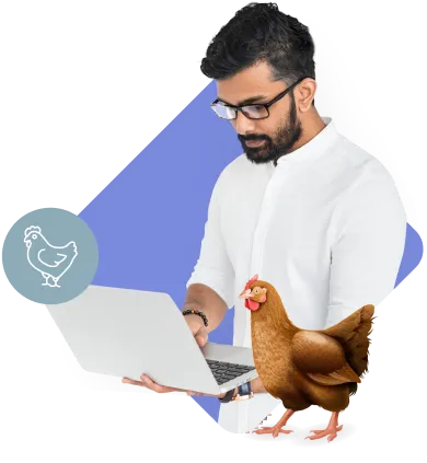 Live bird and processed meat management for butcher shops