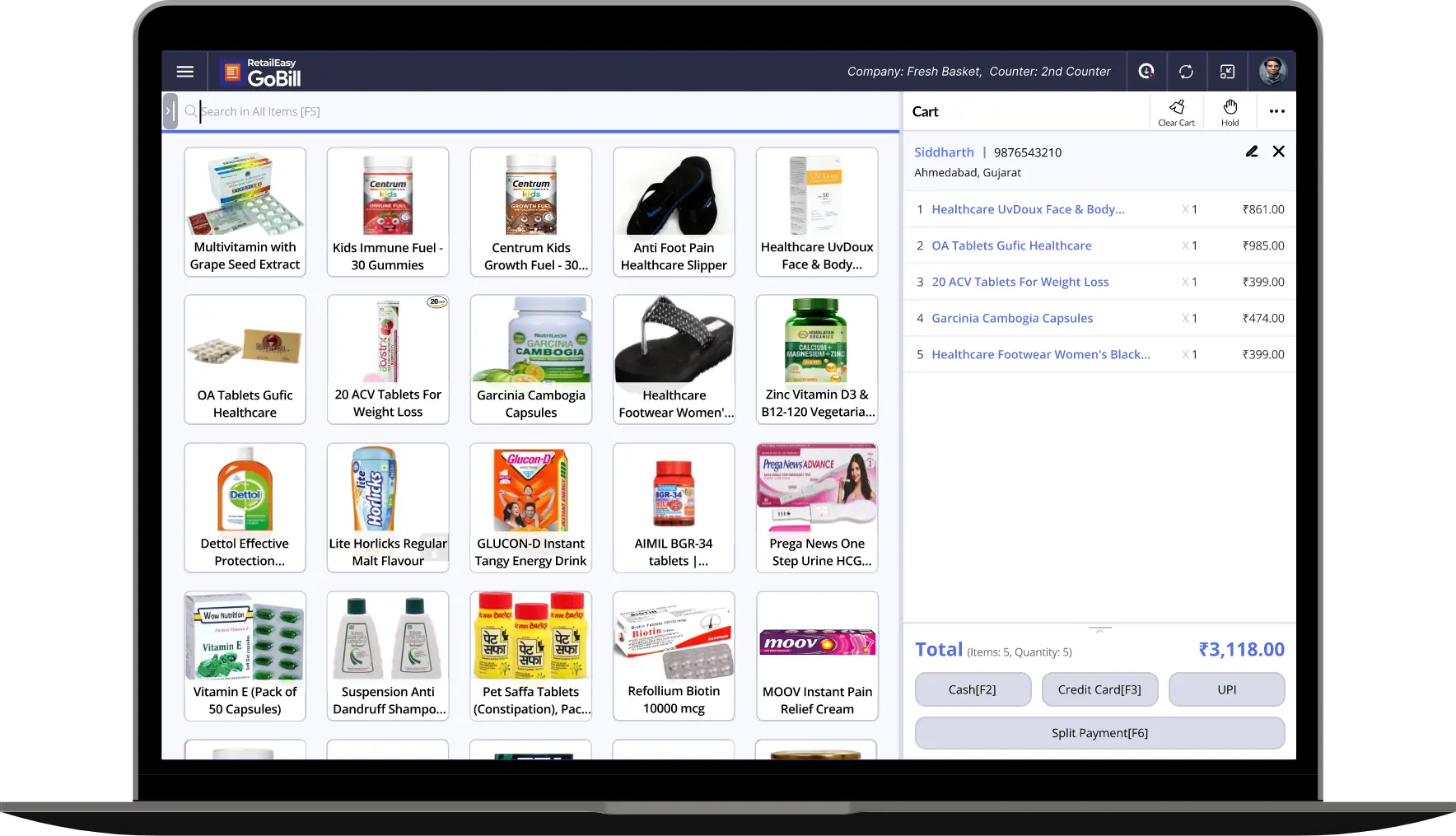 Image shows the thumbnail of a video where you can learn about the features of medical store software