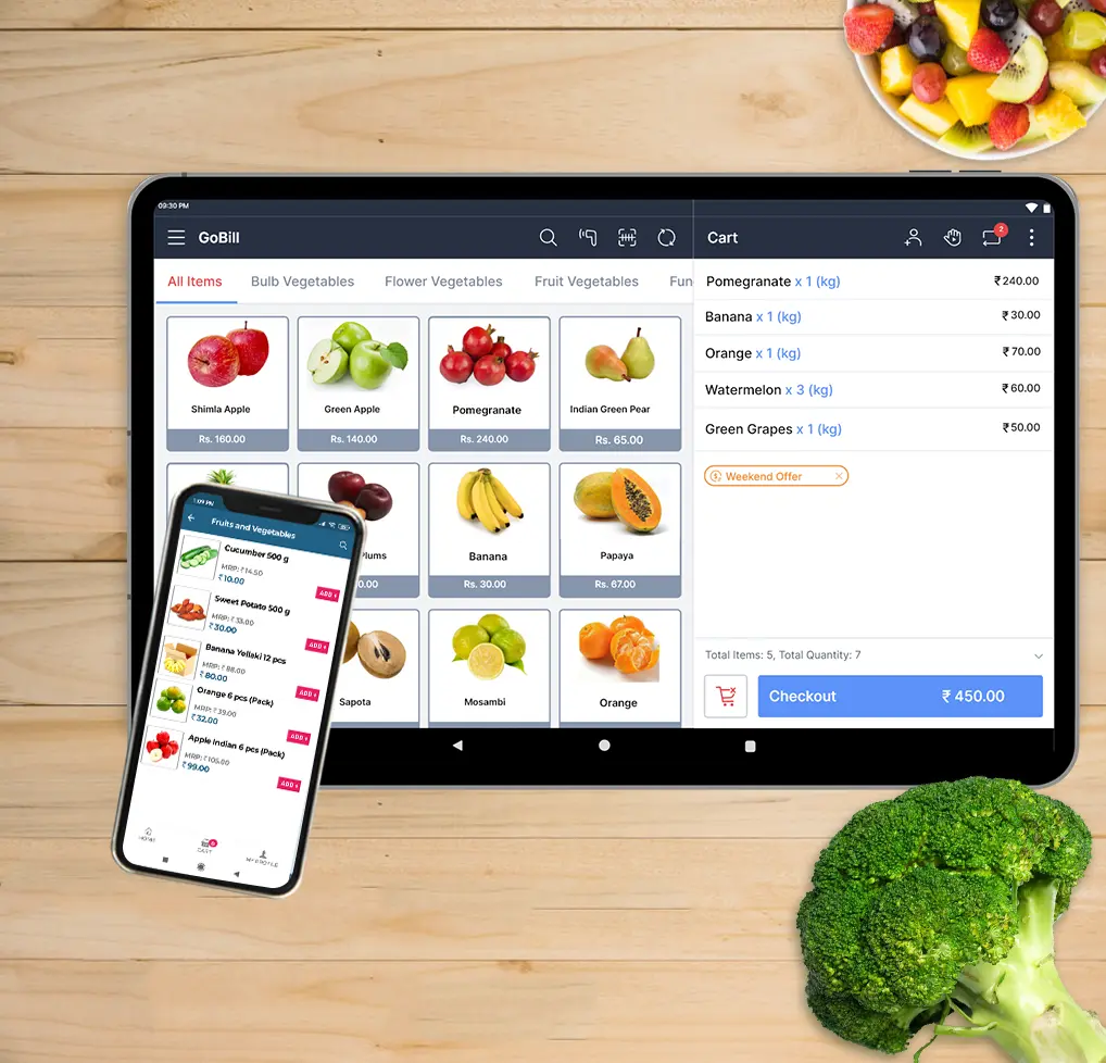 Vegetable shop billing software free