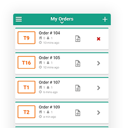 servjoy orders screen